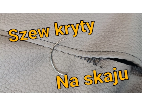 Jak zrobić równy ścieg kryty na skaju ?